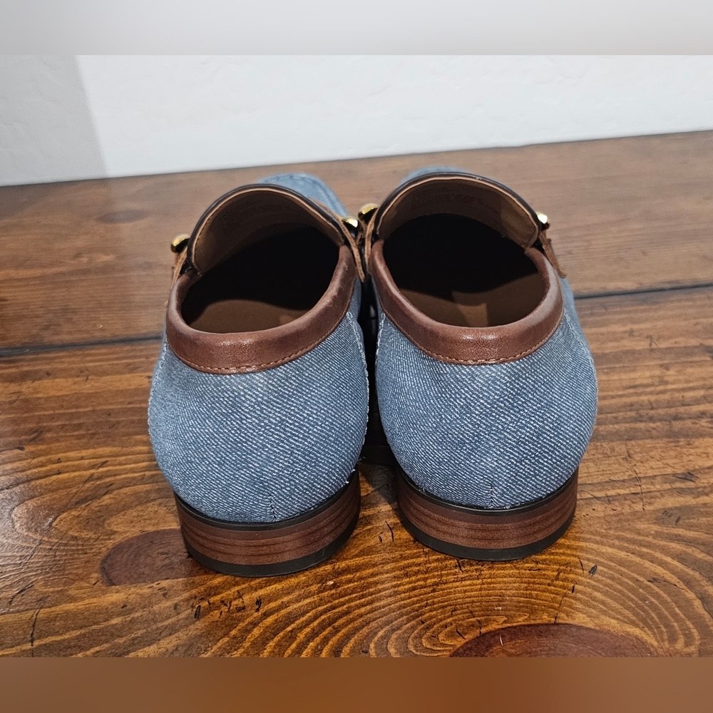 Steve Madden Denim and Chestnut Men's Loafers - Picture 3 of 6